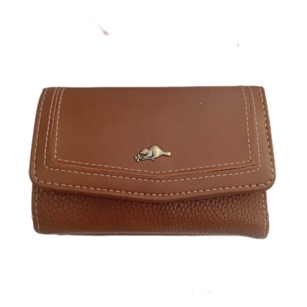 Brown Faux Leather Women's Wallet